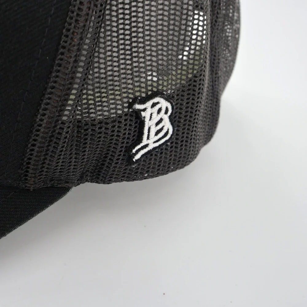 Branded Bills Trucker Hat Black American Flag Patch Style 300‎ Mens OSFM